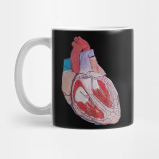 hand drawn heart anatomy Mug